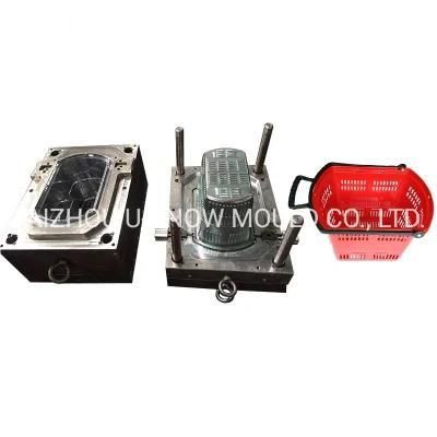 Convenient Supermarket Shopping Plastic Basket Injecrion Mould Basket Mold