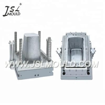 New Design Customized Injection Plastic Rattan Laundry Basket Mould