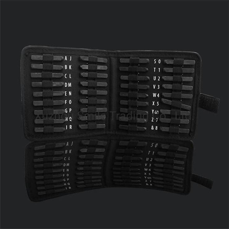 Number and Letter Stamp Set for Imprinting Metal, Plastic, Wood, Leather