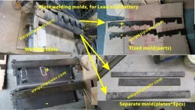 Manual operation Plate welding molds, for Lead acid battery, weipasi power Co., Ltd