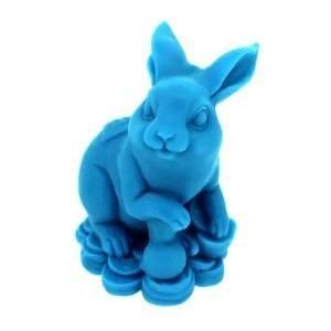 R1107 Rabbit 3D Year Animal Handmade Silicone Decorating Craft Mould for Soap and Candles