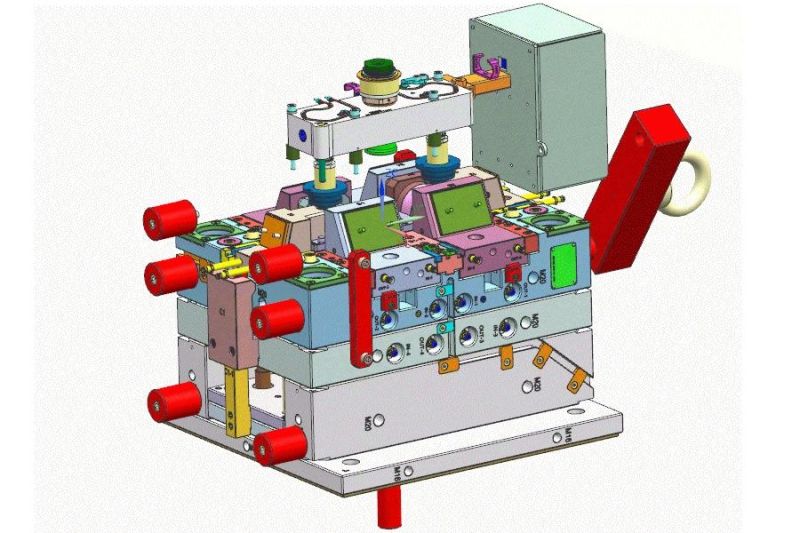 OEM 2K Plastic Injection Mold for Fire Alarm Detector Housing