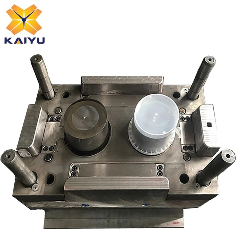 2 Cavity Thin Wall Mould Anti-Theft Structure Food Bucket Injection Mold