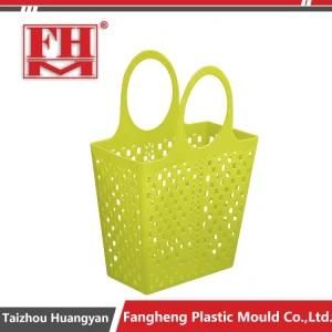 OEM High Quality Storage Basket Plastic Injection Soft Clothes Basket Mould