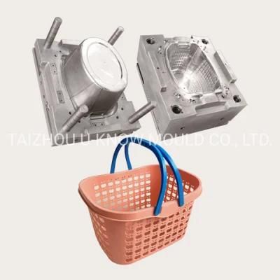 Plastic Picnic Basket Injection Mould with Handle Basket Container Mold