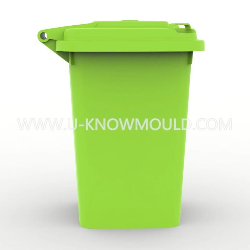 Big Size Outdoor Wastebin Injection Mould with Cover Garbage Mold