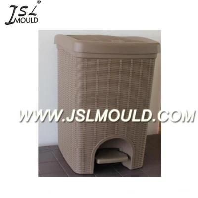 Injection Plastic Pedal Rattan Dustbin Mould
