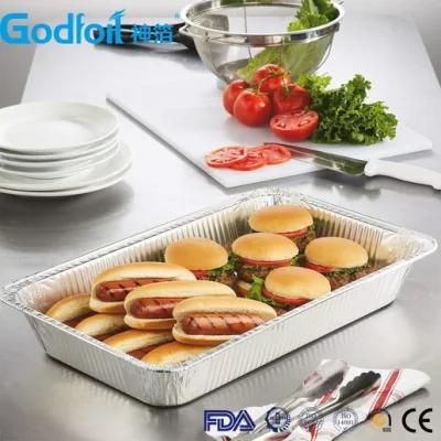 Food Grade Disposable Aluminum Foil Food Container for Food Stall in China