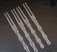 Food Grade Disposable PS Plastic Cocktail Small Fruit Fork Injection Mold