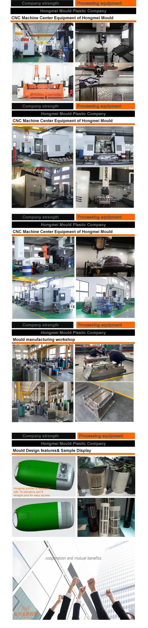 Hongmei Plastic Mould Washing Machine Mould, Air Conditioning Mould, Plastic Injection Mould for Household Air Cooler, Home Appliance Mould