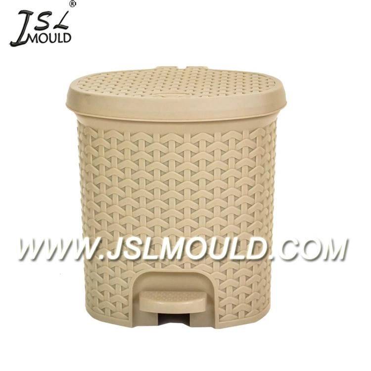 Injection Plastic Rattan Trash Bin Mould