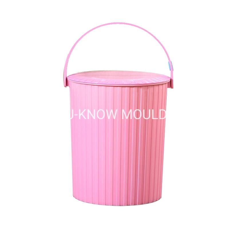2 Cavities Wash Bucket Injection Mould with Lid Bucket Mold