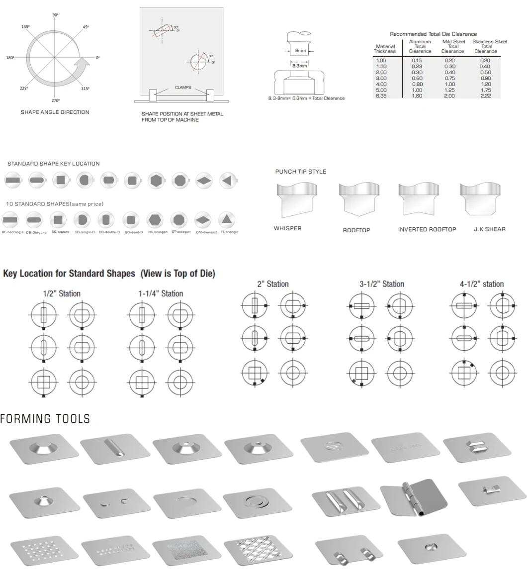 Prima Finn Power Euromac Multi-Tool Mt8-24mm Die Shape Multiherramienta