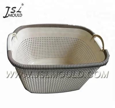 Custom Rattan Syle Plastic Handy Tidy Basket Mould