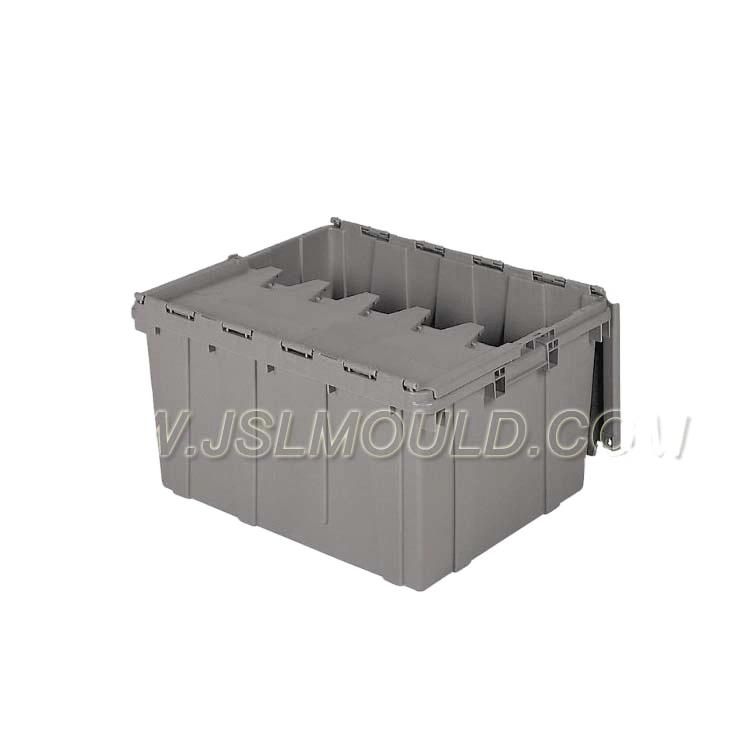 Quality Mold Factory Plastic Hinged Lid Storage Box Injection Mould
