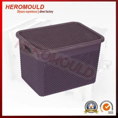 Multi-Function Plastic Rattan Storage Box Mould From Heromould