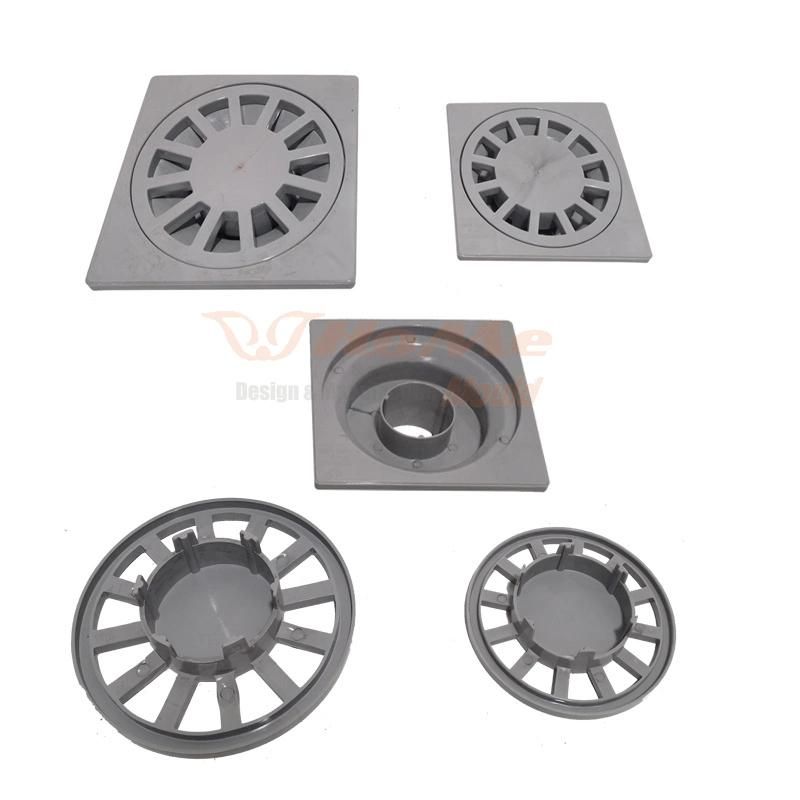 Plastic PVC Floor Drain Injection Mould Bathroom Use Pipe Fitting Injection Mold Plastic Mold Supplier in China