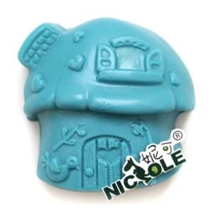 R1305 Handmade Silicone Soap Mold Unique Design House Shape Chocolate Mould (R1305)