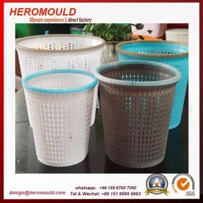 Plastic Injection Moulds Plastic Wastepaper Basket Bin Mould Plastic Trash Bin Mould ...