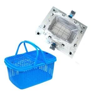 China Hot Selling Plastic Shopping Basket Injection Mold