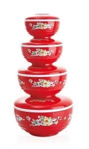 Used Mould Old Mould Red Chinese Plastic Bowl Set /Mould