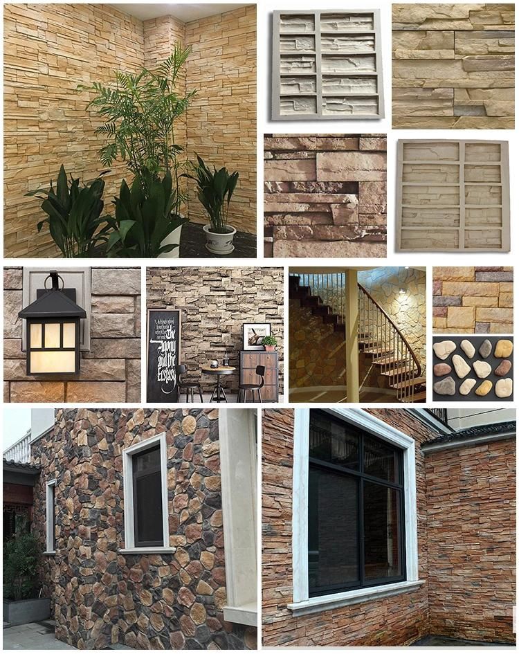 Exterior Wall Cladding Culture Stone Artificial Rock Molds