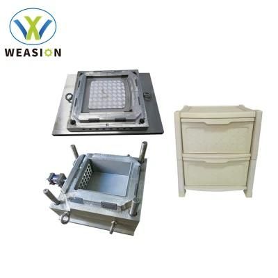 China Household Double-Deck Drawer Plastic Injection Mould Maker