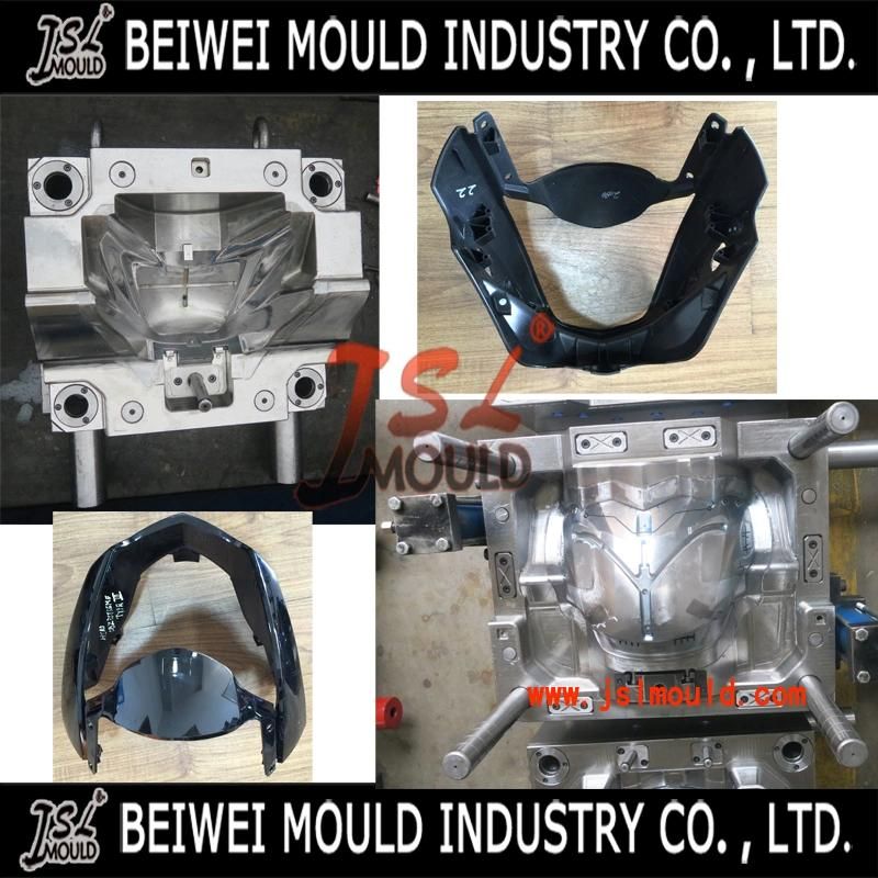 Taizhou Mold Factory Customized Injection Plastic Headlight Visor Cover Mould for Motorcycle