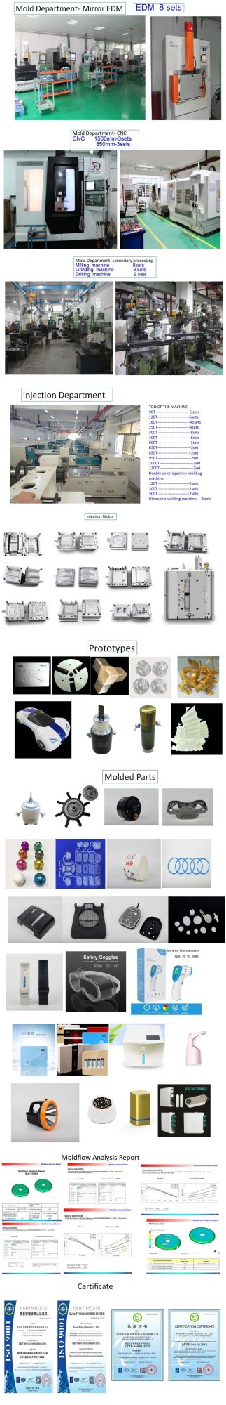 Customized Size Tooling Auto Parts Plastic Injection Mold