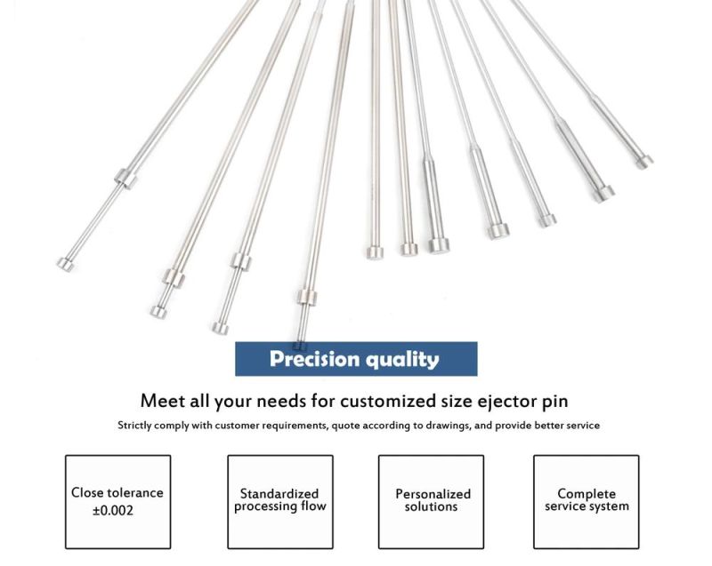 Free Sample HSS Jichun Ejector Pin From The Mold Part Manufacturer