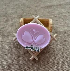 R1507 Handmade Wholesale Swan Oval Silicon Soap Mold