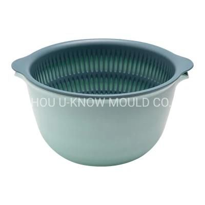 Drain Basket Plastic Injection Mold Washing Basket Mould