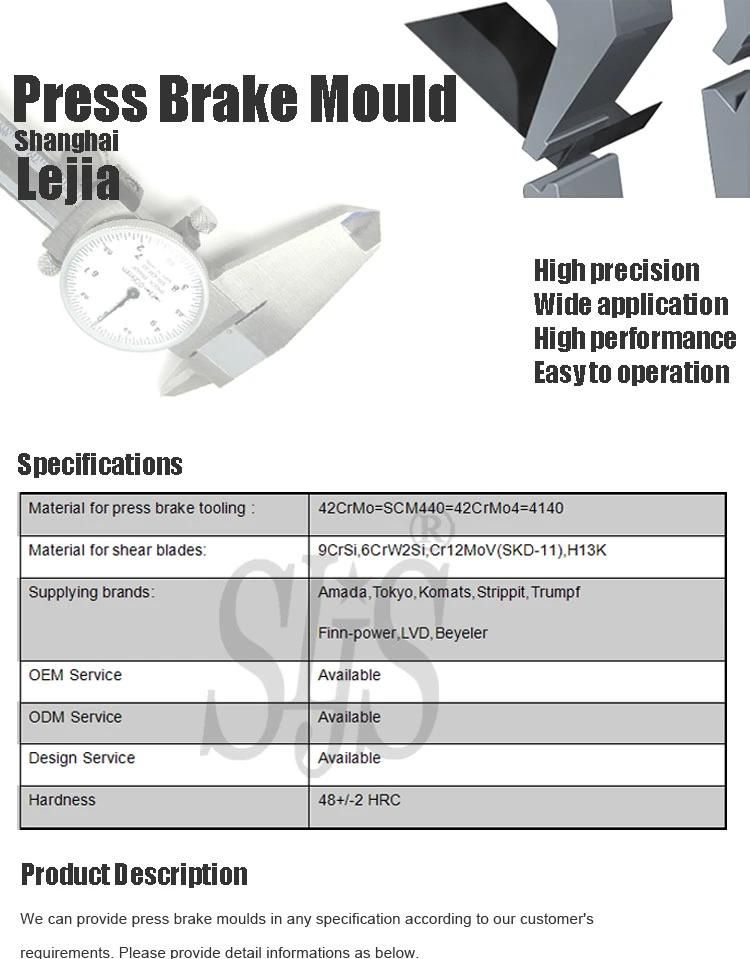 CNC Press Brake Tooling 85 Bendcdie