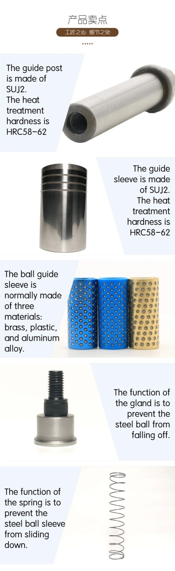 China Wholesale Sgoh Guides Bushing Ball Cage Pin Bush Post Mold Fitting Parts Pillar Set Guide