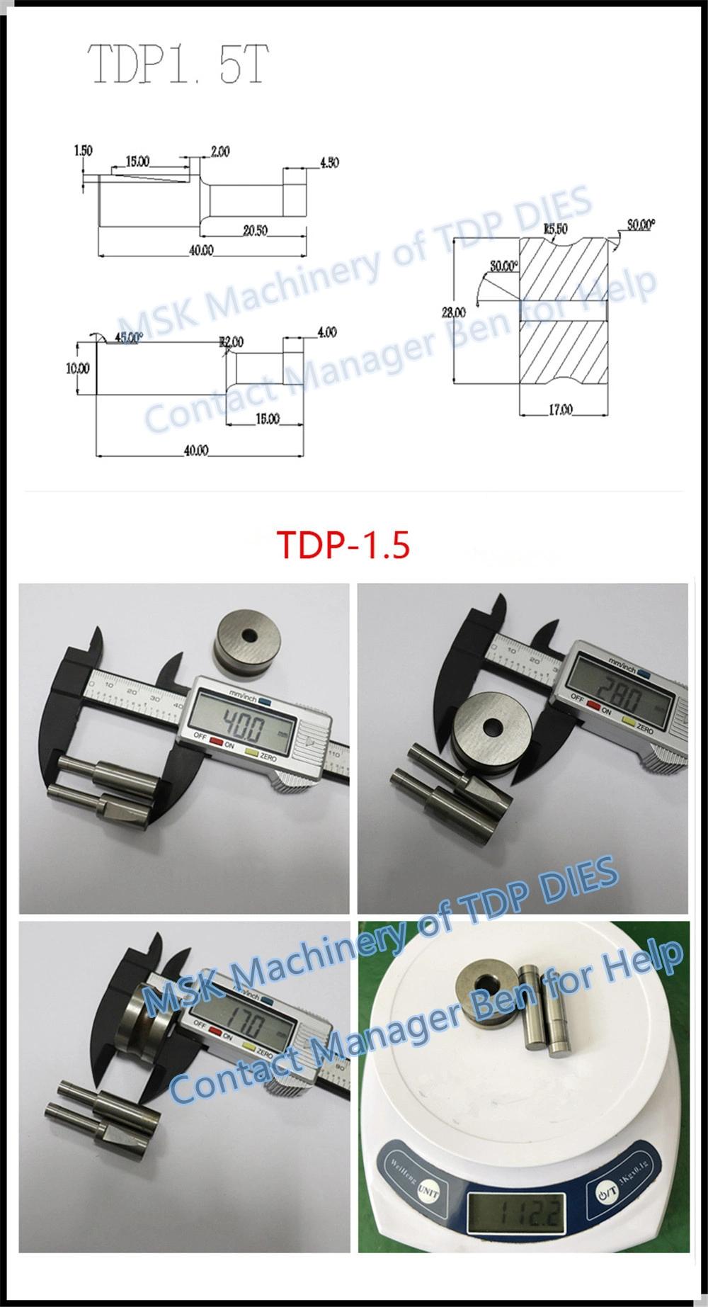 Tdp-0, Tdp1.5, Tdp5, Tdp6 Mold Customized Manual Pill Tablet Press Machine Punching Mold