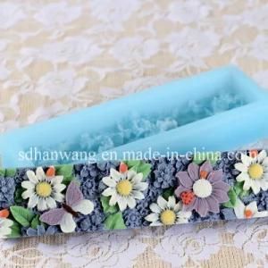 D0027 Large Handmade Flowers Shape Loaf Silicone Soap Molds