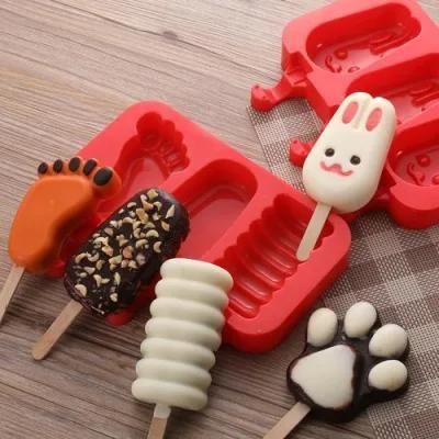 Silicone Mold Cute Lovely Silicone Rubber Ice Cream Mould Frozen for Children