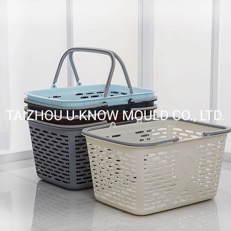 Precise Design Shopping Plastic Basket Mould Basket Mold with Handle