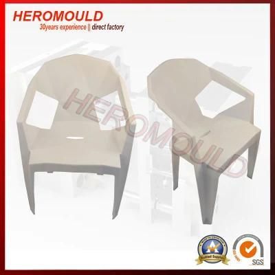 High Quality Good Design Adult Plastic Arm Chair Injection Mould From Heromould