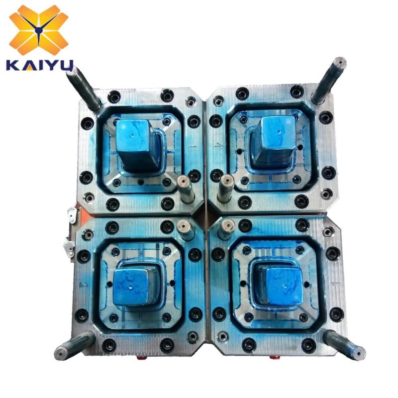 Plastic Thin Wall Square Fruit Cup Injection Mould with Lock Cover