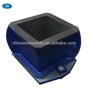 150mm/100mm Cast Iron Concrete Cube Mould, Cement Cube Molds (2-part with clamp attached ...