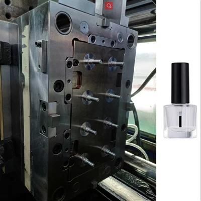 PP ABS Screw Shiny Black Nail Polish Cap Plastic Injection Mould