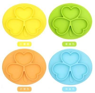 Silicone Rubber Placemat Kids Feeding Suction Bowl for Baby Plates