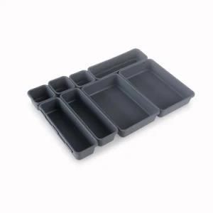 Plastic 3 Kinds Assemble Cutlery Drawer Organizer Tray Sets