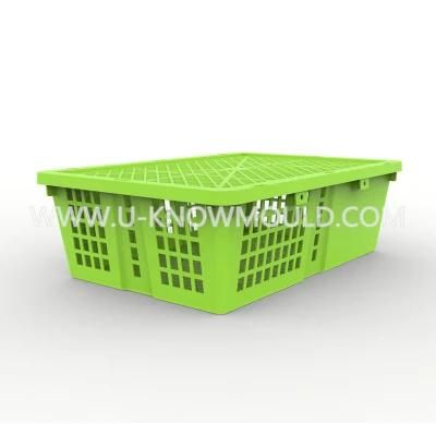 Fruit Basket Injection Mould Plastic Vegetables Crate Box Mould