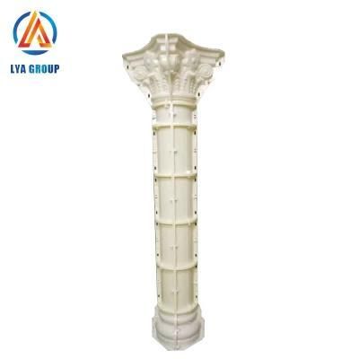 Glass-Fiber Reinforced Stone Column Plastic Mould Precast Cement Roman Pillar Molds
