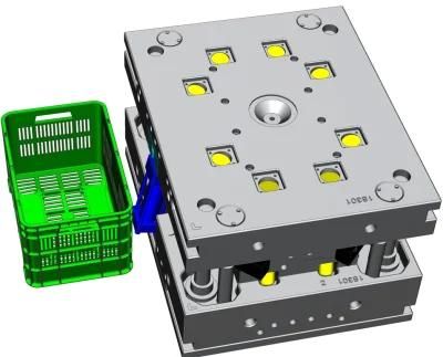 Plastic Injection Crate Box Template Moulding Molds Mould