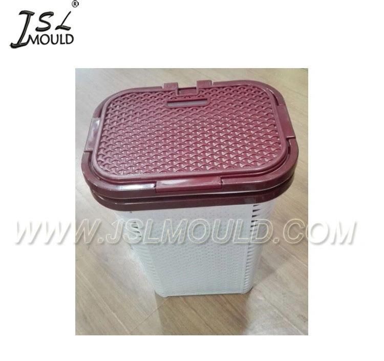 New Design Customized Injection Plastic Rattan Laundry Basket Mould