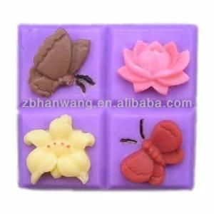 Flower and Butterfly Differend Shape Silicone Soap Moulds Silicone Flower Moulds of Soap ...