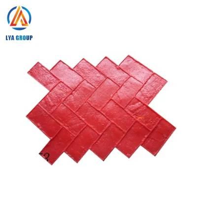 Decorative Wall Wood Like Floor Square Concrete Stone Stamp Mold Mats for Floor
